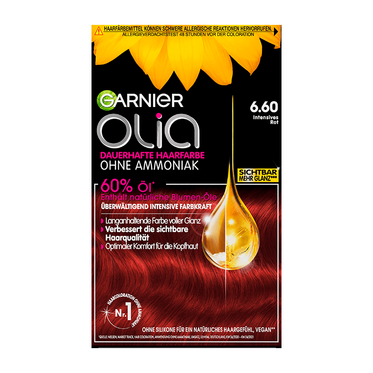 Garnier Olia Nr. 6.60 Intensives Rot - Produktansicht